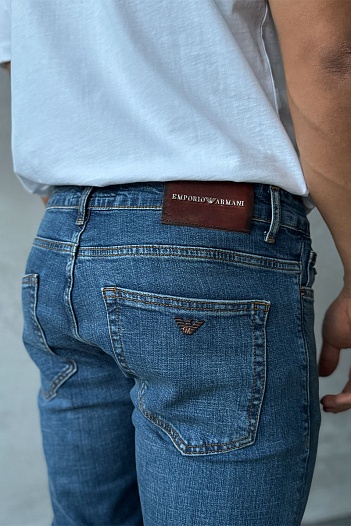 Мужские синие джинсы Emporio Armani   