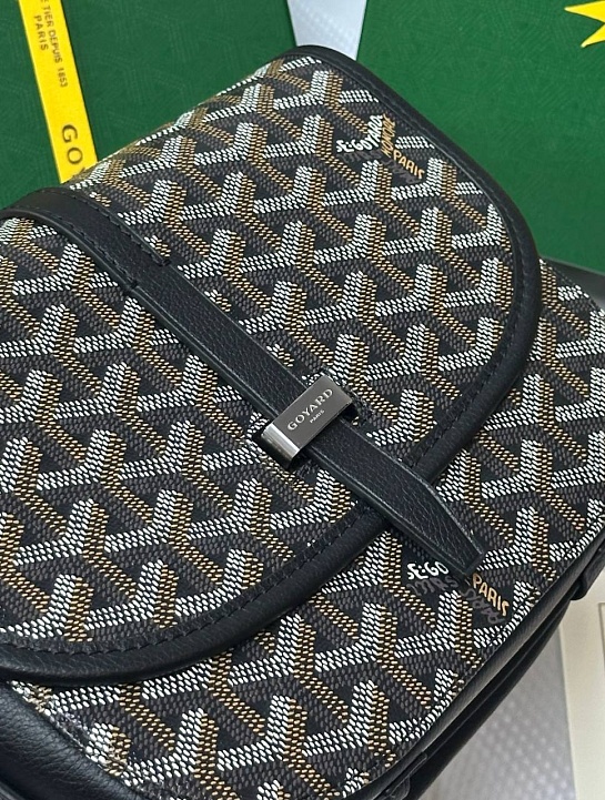 Кожаная сумка Goyard Belvedere Messenger PM premium 22x17x6 см