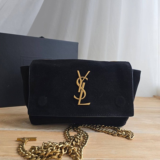 Замшевая сумка Yves Saint Laurent Kate 25x14 см