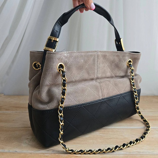 Женская комбинированная сумка Chanel 36x26 см   