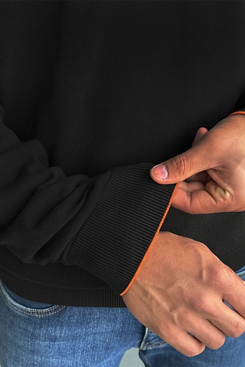 Мужской джемпер Hermes H embroidered - Black   