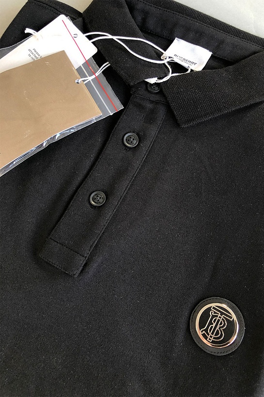 Мужское поло Burberry TB - Black
