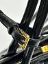 Кожаная чёрная сумка Prada Naplak Premium 32x15x11 см