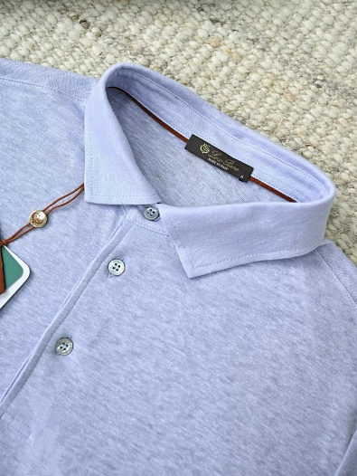 Мужское голубое поло Loro Piana premium   