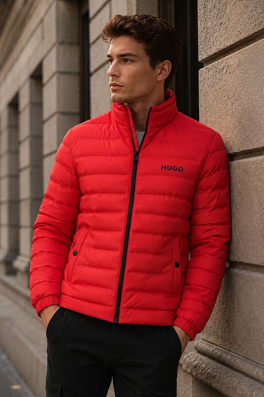 Мужская красная куртка Hugo Boss