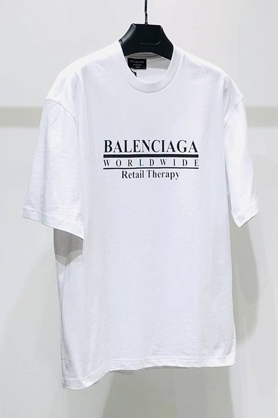 Белая оверсайз футболка Balenciaga