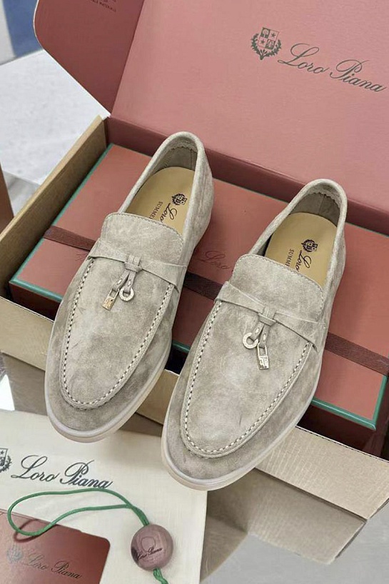 Женские замшевые лоферы Loro Piana Summer Charms Walk premium