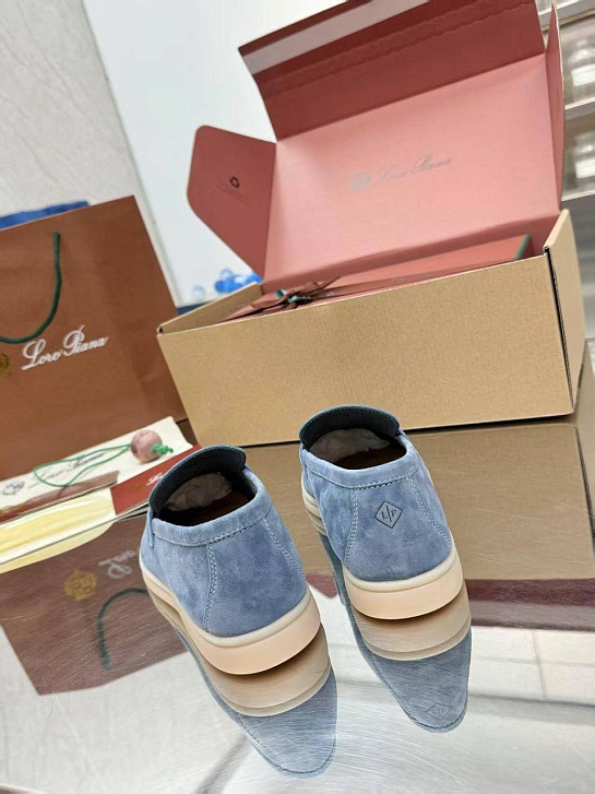 Женские замшевые лоферы Loro Piana Summer Charms Walk premium