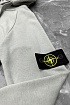 Серая кофта на молнии Stone Island compass-patch