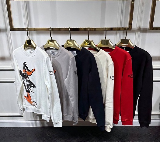 Мужской свитшот Iceberg "Daffy Duck" - Navy   