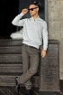 Мужской джемпер Hugo Boss quarter zip - Grey