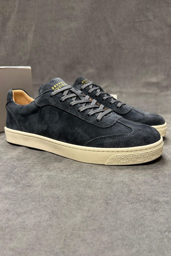 Мужские замшевые кроссовки Brunello Cucinelli