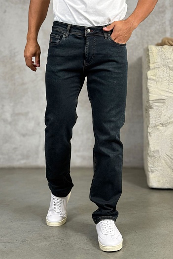 Мужские джинсы Loro Piana тёмно-синего цвета   