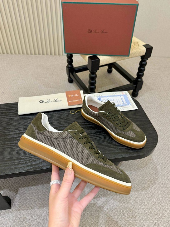Мужские кроссовки Loro Piana Tennis Walk - Green