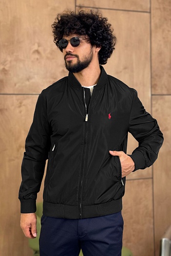 Мужской чёрный бомбер Роlо Ralрh Lаurеn   