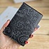 Кожаная обложка на паспорт Etro с узором пейсли 14х9.5 см