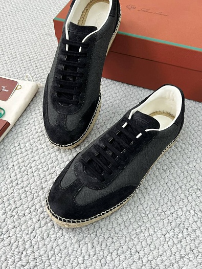 Мужские кроссовки Loro Piana Sea Tennis Walk - Black   