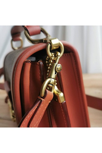 Женская сумка Coach Riley monogram crossbody 22x17 см (2 расцветки)   
