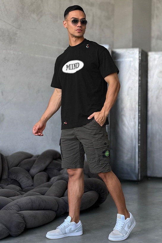 Чёрная футболка Palm Angels x Missoni MIND