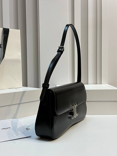 Женская сумка Celine Lola Premium 26x12x5 см - Black   