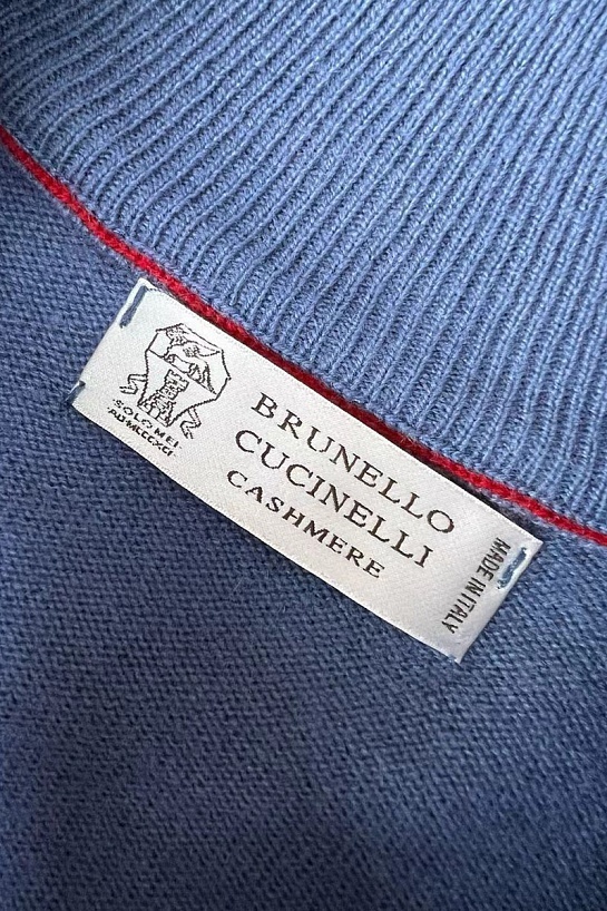 Кашемировый свитер Brunello Cucinelli Premium - Lake Blue