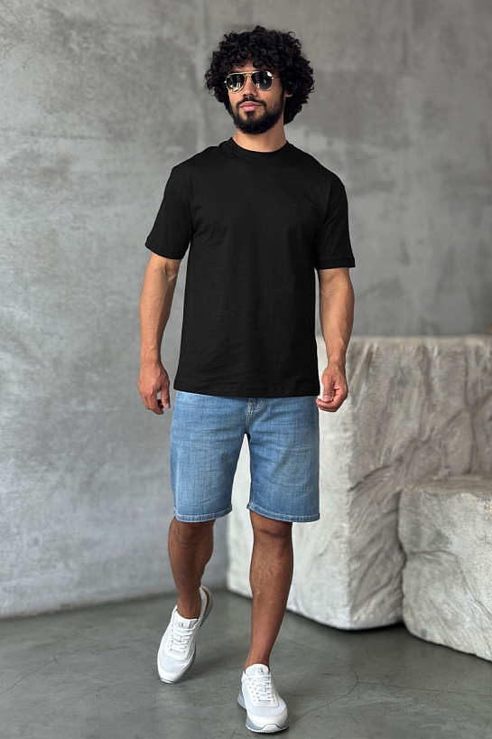 Мужская чёрная футболка Loro Piana