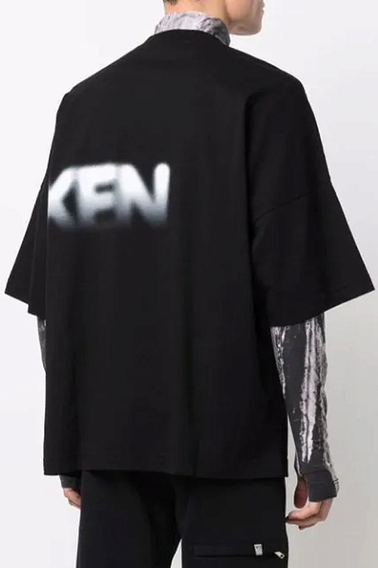 Мужская оверсайз футболка Palm Angels "Unspoken" - Black