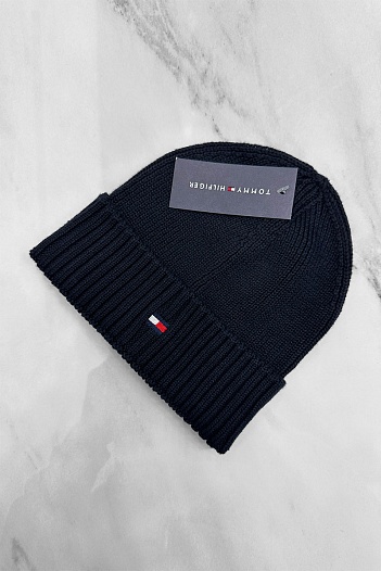 Шапка тёмно-синего цвета Tommy Hilfiger Pima   