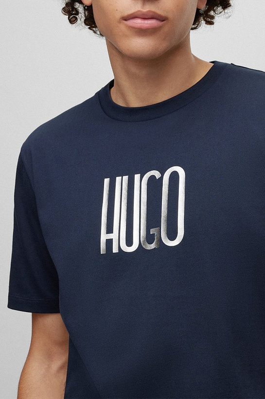 Футболка тёмно-синего цвета Hugo Boss Dartlap