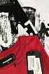 Красная оверсайз футболка Dsquared2 Squat
