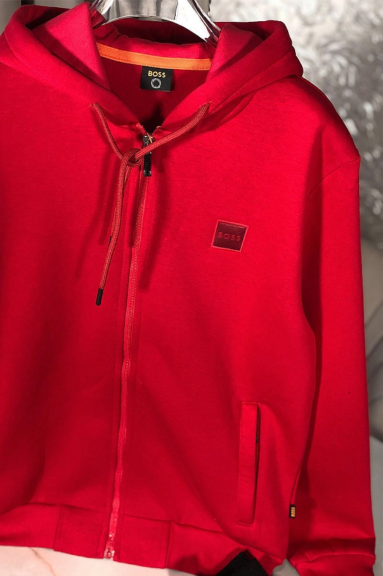 Утеплённая кофта на флисе Hugo Boss - Red