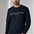 Свитшот тёмно-синего цвета Tommy Hilfiger logo-embroidered