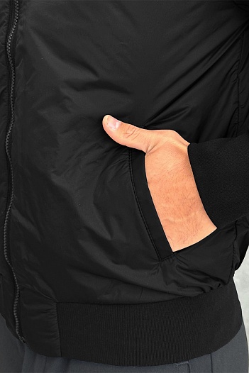 Мужской бомбер Dolce & Gabbana logo-plaque - Black   