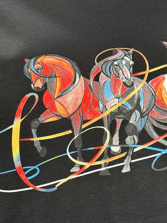 Футболка чёрного цвета Hermes Premium