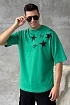 Оверсайз футболка Palm Angels Shooting Star - Green