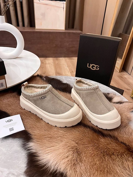 Женские слипоны UGG Tasman Weather Hybrid - Grey / White