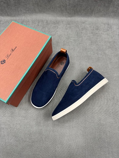 Мужские лоферы Loro Piana Venice Walk - Navy   