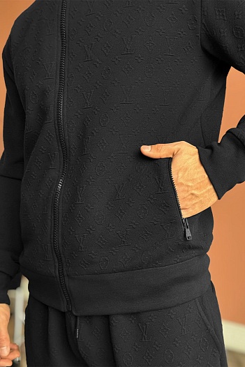 Кофта на молнии Louis Vuitton monogram all-over - Black   