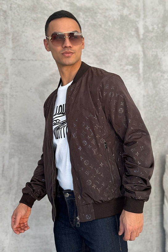 Мужской бомбер Louis Vuitton Monogram - Brown