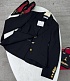 Женский классический пиджак чёрного цвета Schiaparelli premium