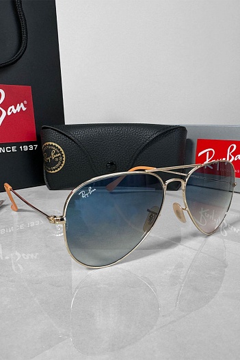 Солнцезащитные очки Ray-Ban Aviator Large Metal - Blue   