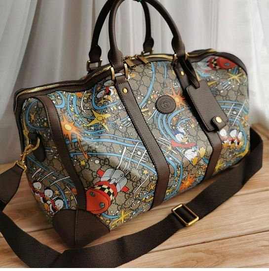 Кожаная сумка Gucci 100 Duffle Bag 45x28 см (3 расцветки)