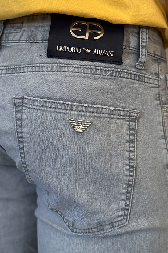 Мужские серые джинсы Emporio Armani