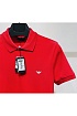 Красное поло Emporio Armani logo-embroidered