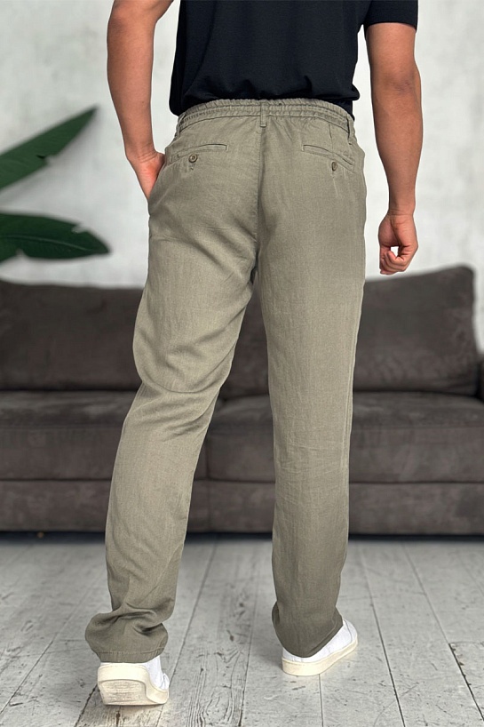 Мужские брюки цвета хаки Loro Piana