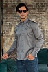 Мужская рубашка Loro Piana logo-embroidered - Grey