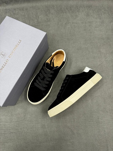 Мужские замшевые кроссовки Brunello Cucinelli   