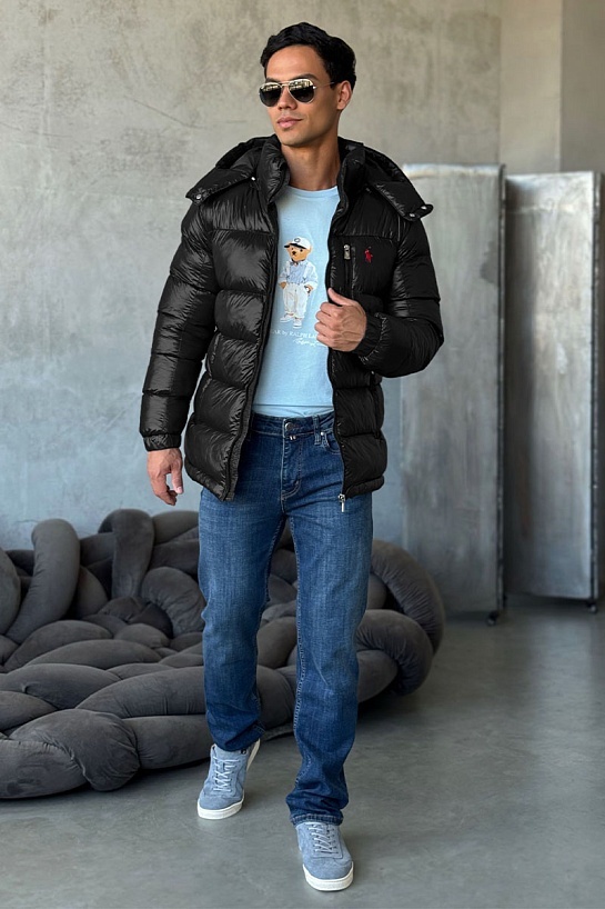 Куртка чёрного цвета Роlо Ralрh Lаurеn pony-embroidered