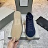 Замшевые кроссовки с мехом Tom Ford high-top - Navy