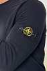 Мужской свитшот Stone Island чёрного цвета Compass-patch